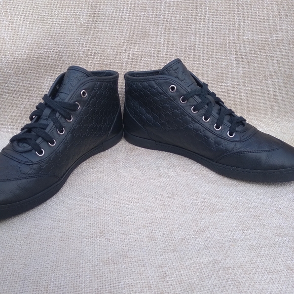 Gucci GG Guccissima Leather Mid Sneakers - Picture 3 of 8